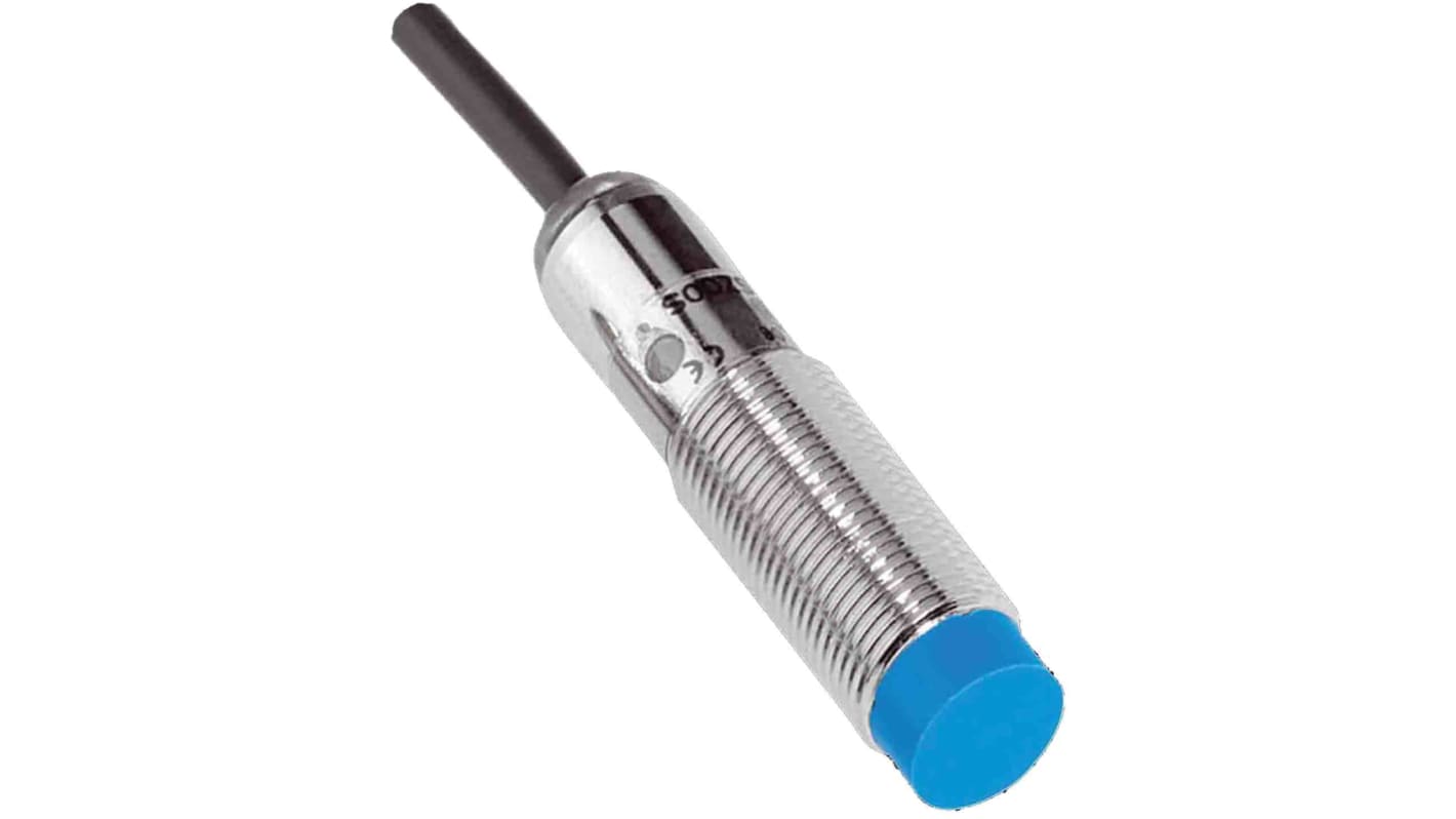 Sensore di prossimità Cilindrico Sick, NPN normalmente aperto, M12 x 1, rilevamento 4 mm, 10 → 30 V.