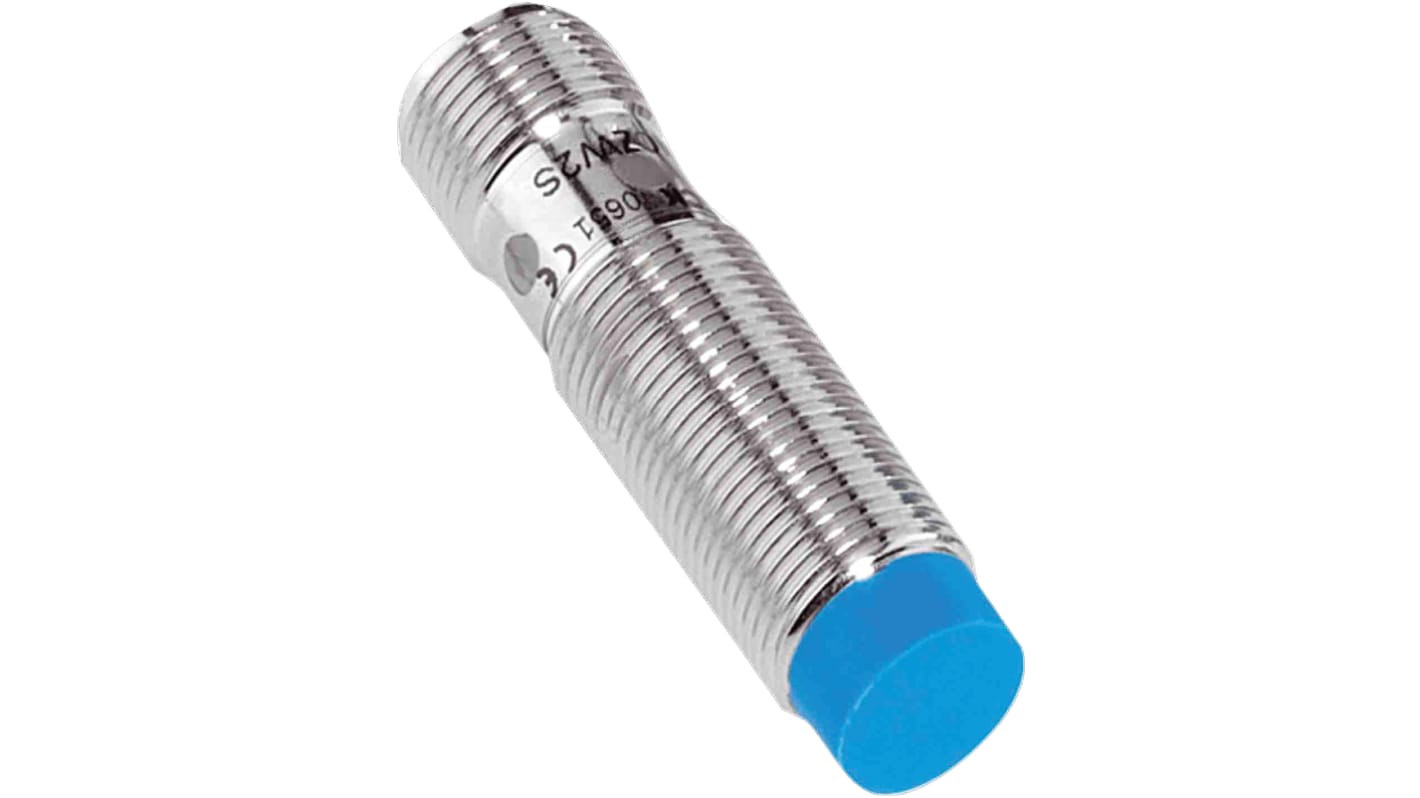 Sick Inductive Barrel-Style Proximity Sensor, M12 x 1, 4 mm Detection, PNP Output, 10 → 30 V, IP67