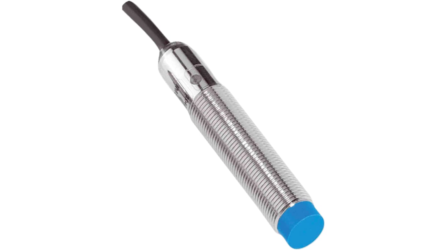 Sick Inductive Barrel-Style Proximity Sensor, M12 x 1, 8 mm Detection, NO Output, 10 → 30 V, IP67