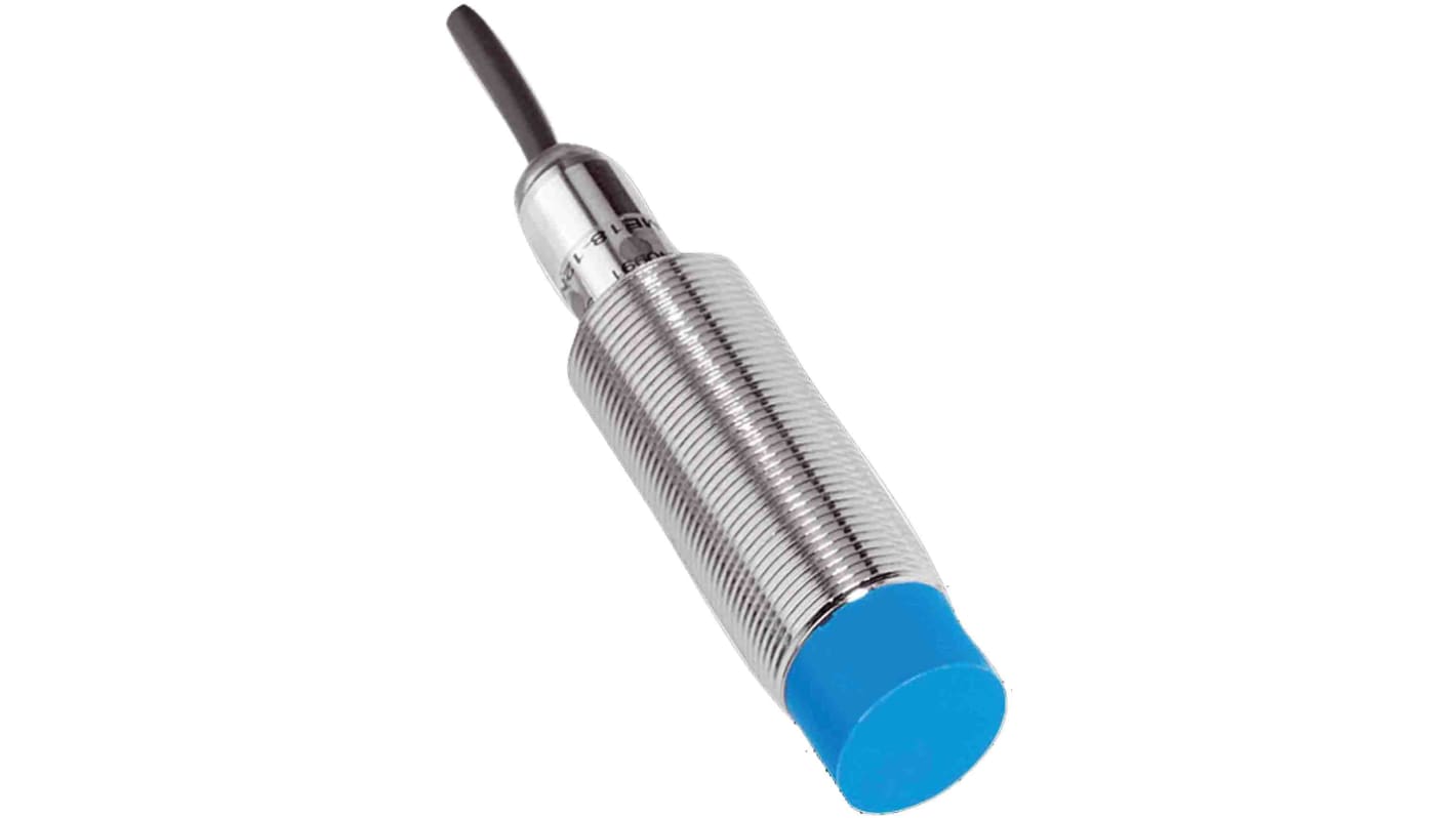 Sick Inductive Barrel-Style Proximity Sensor, M18 x 1, 12 mm Detection, NO Output, 10 → 30 V, IP67