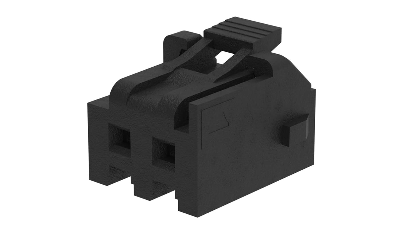 Carcasa de conector Molex 209209-0002, Serie 209209, paso: 3mm, 2 contactos, , 1 fila filas, Conector