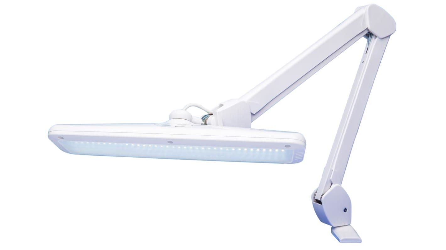 lampada da tavolo con LED, 12 W, Estensione:300mm, Base A morsetto, Regolabile, 230 V c.a.