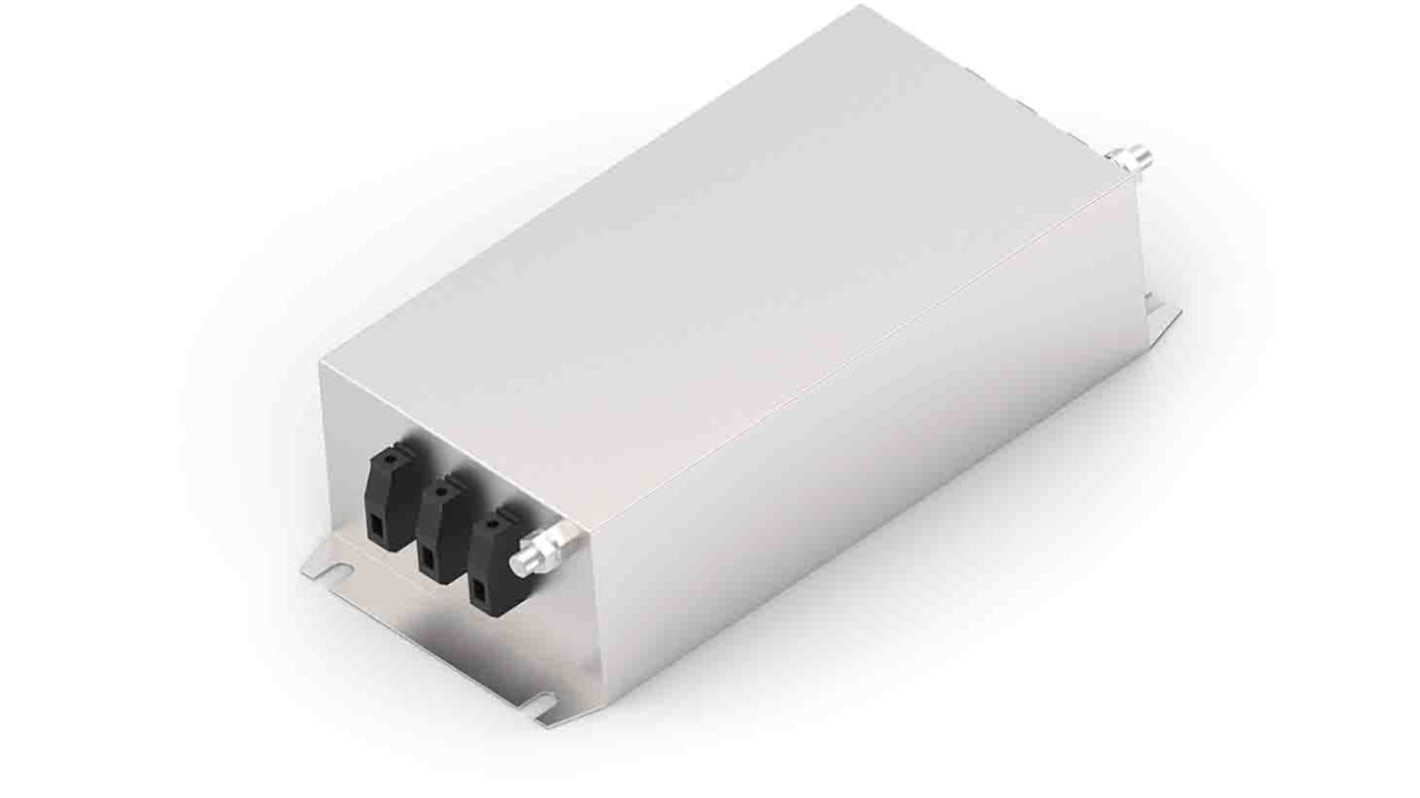 Filtro EMI TE Connectivity, 100A, 3 fasi, 440 V c.a., A telaio