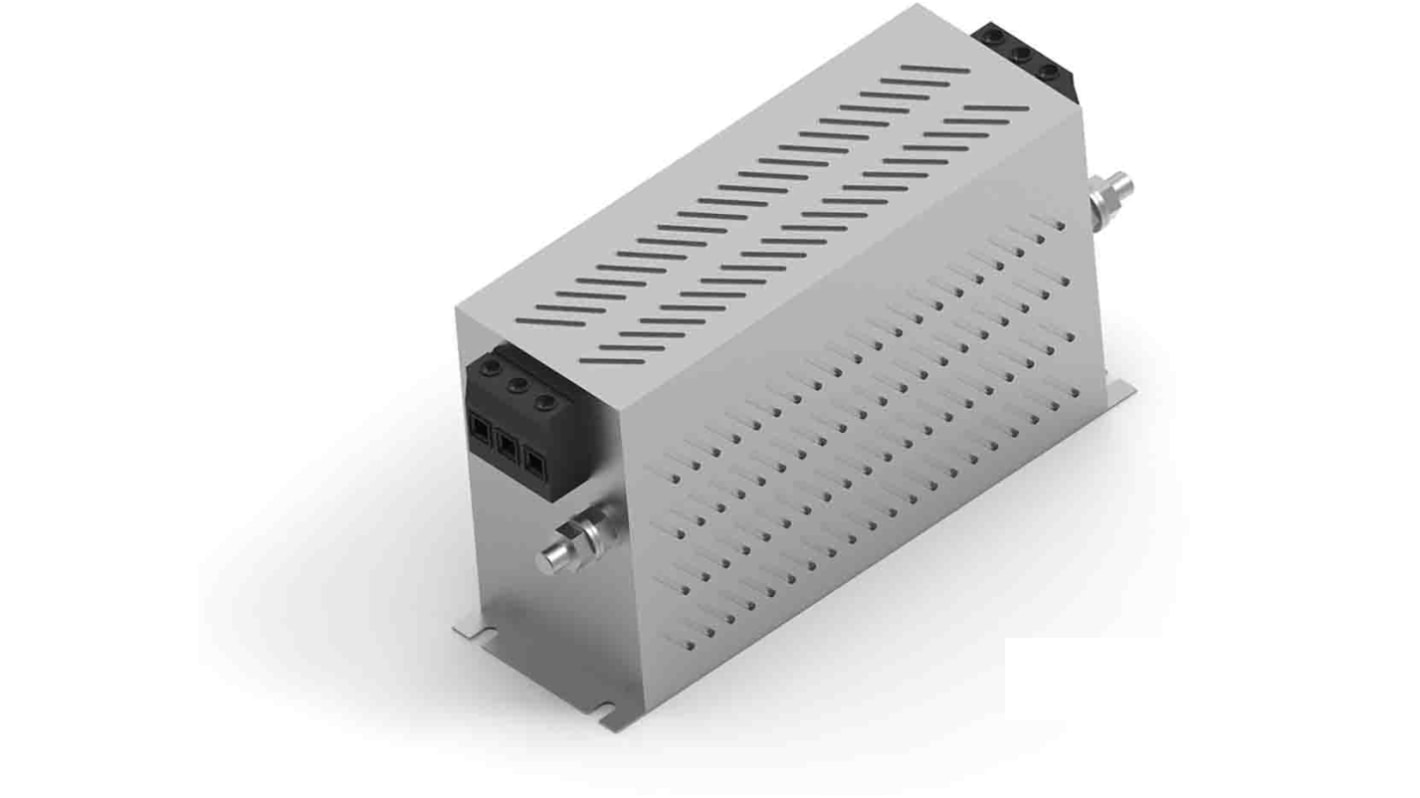 TE Connectivity KEM-BS EMV-Filter, 440 V ac, 100A, Gehäusemontage, Anschlussblock, 3-phasig 18 mA / 50 → 60Hz