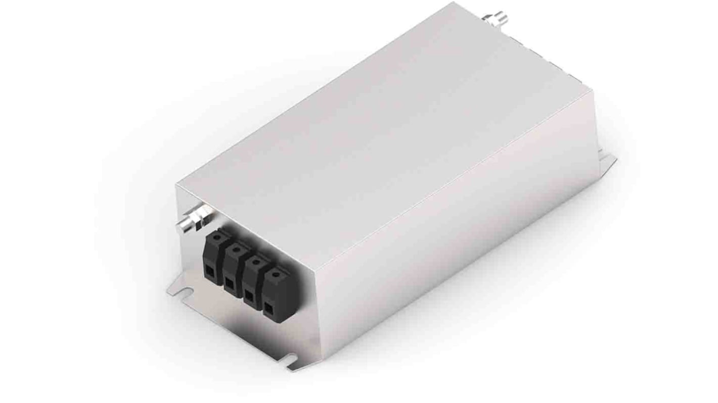 TE Connectivity KEP EMV-Filter, 520 V ac, 60A, Gehäusemontage, Anschlussblock, 3-phasig 8,5 mA / 50 → 60Hz