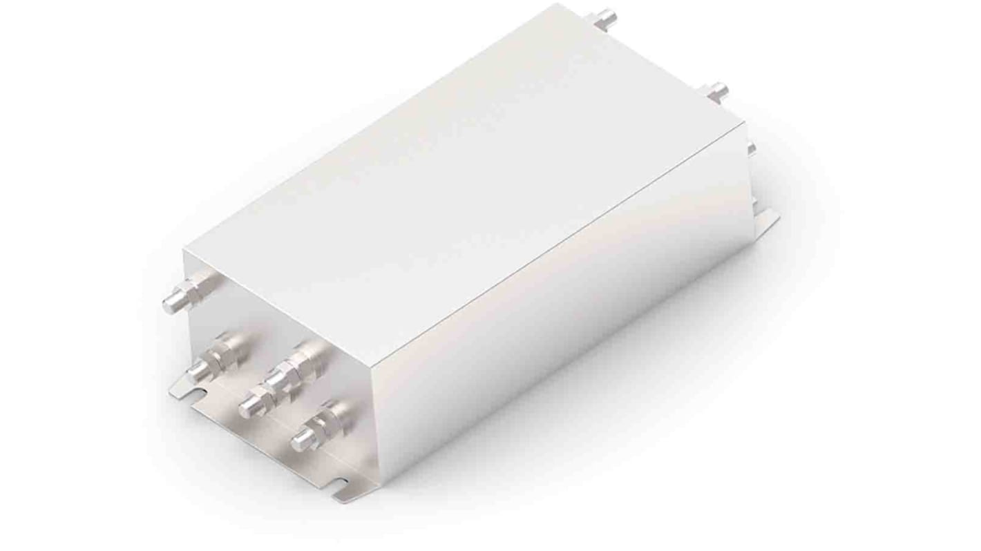 Filtro EMI TE Connectivity, 150A, 520 Vac, 50 → 60Hz, Montaje en Panel, con terminales Perno roscado 12 mA,