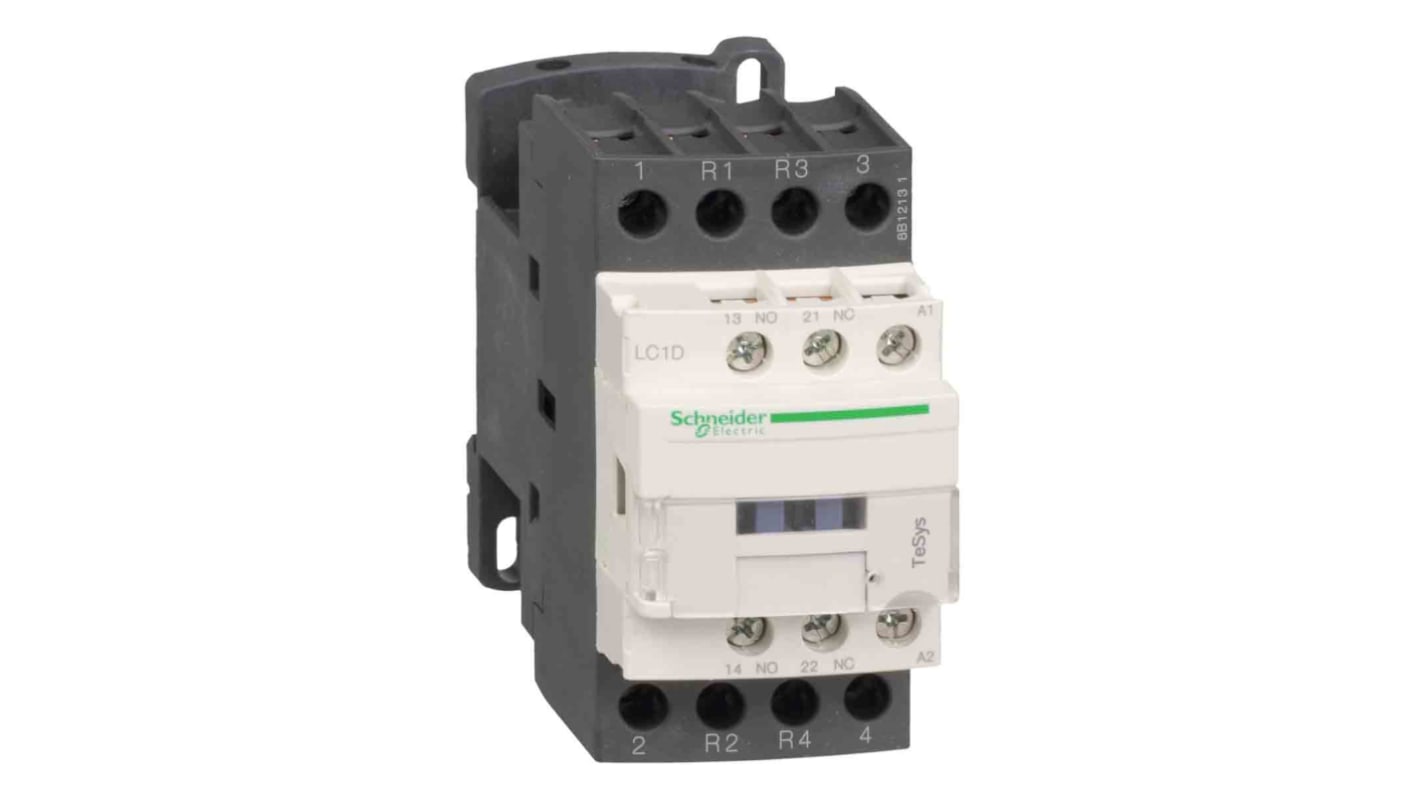 Schneider Electric TeSys D Reversing Contactor, 110 V dc Coil, 4-Pole, 40 A, 2NO + 2NC