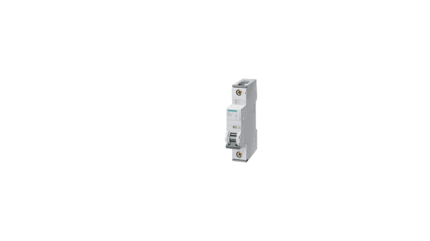 Siemens SENTRON 5SY7 MCB, 1P, 50A Curve C, 400V AC, 72V DC, 15 kA Breaking Capacity