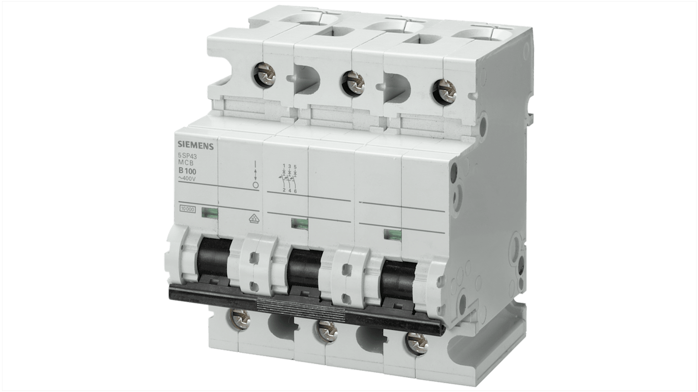 Interruttore magnetotermico Siemens 3P 80A, Tipo C