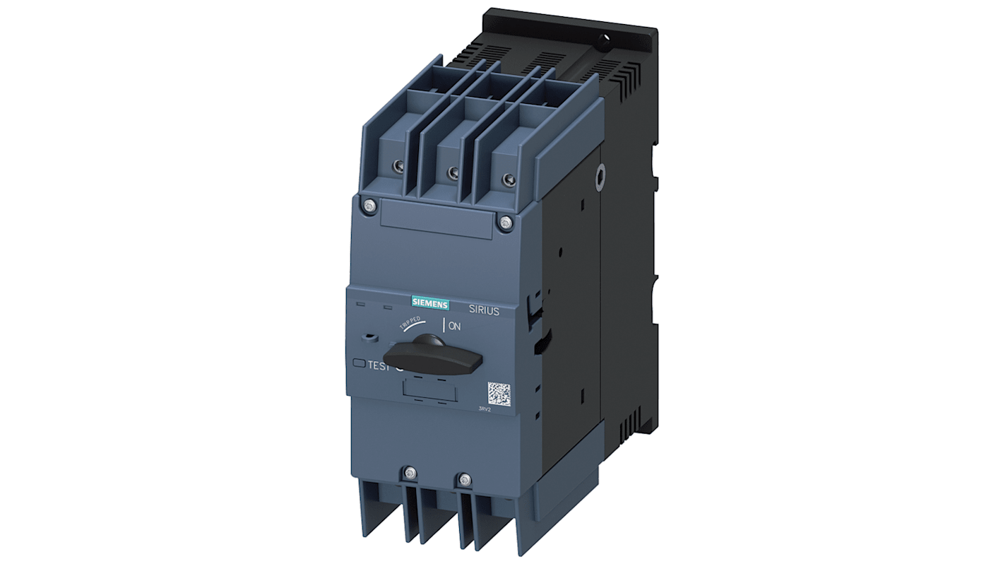 Disjoncteur thermique Siemens 3RV2, 60A, 3 pôles, 400V c.a.