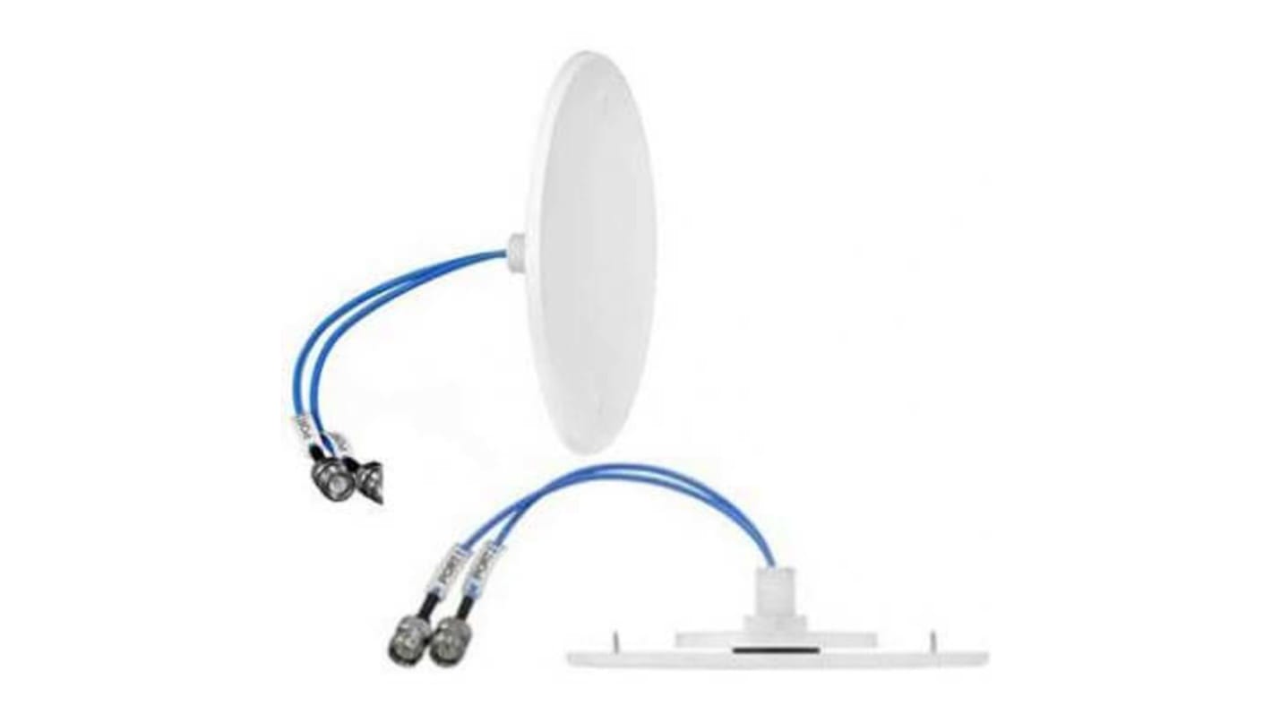 Laird External Antennas 無指向性 天井 プレート メス マルチバンドアンテナ 3.8dBi 4G (LTE), WiFi CFD69383P