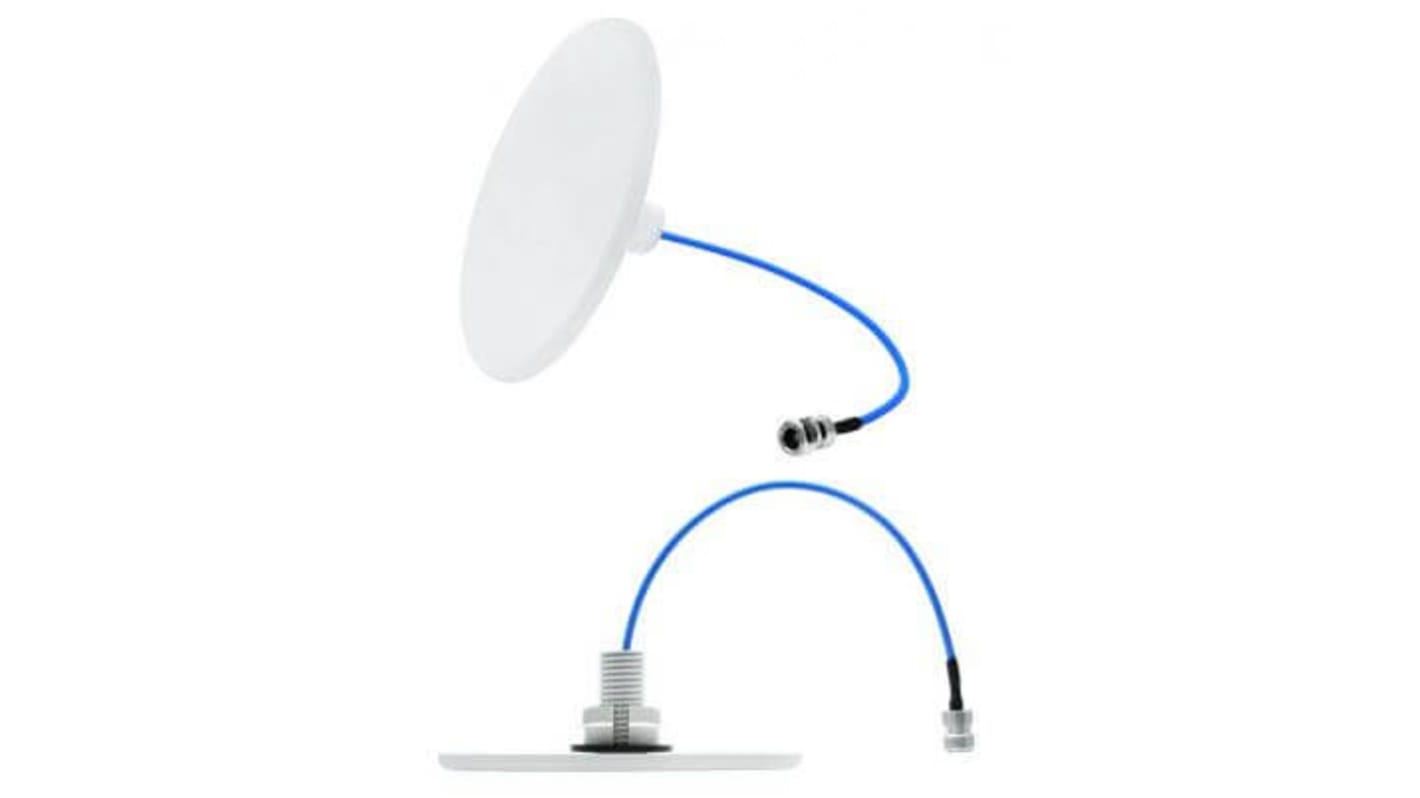 Laird External Antennas CFSA69383P-30NF Plate Multiband Antenna with Type N Female Connector, 2G (GSM/GPRS), 3G (UTMS),