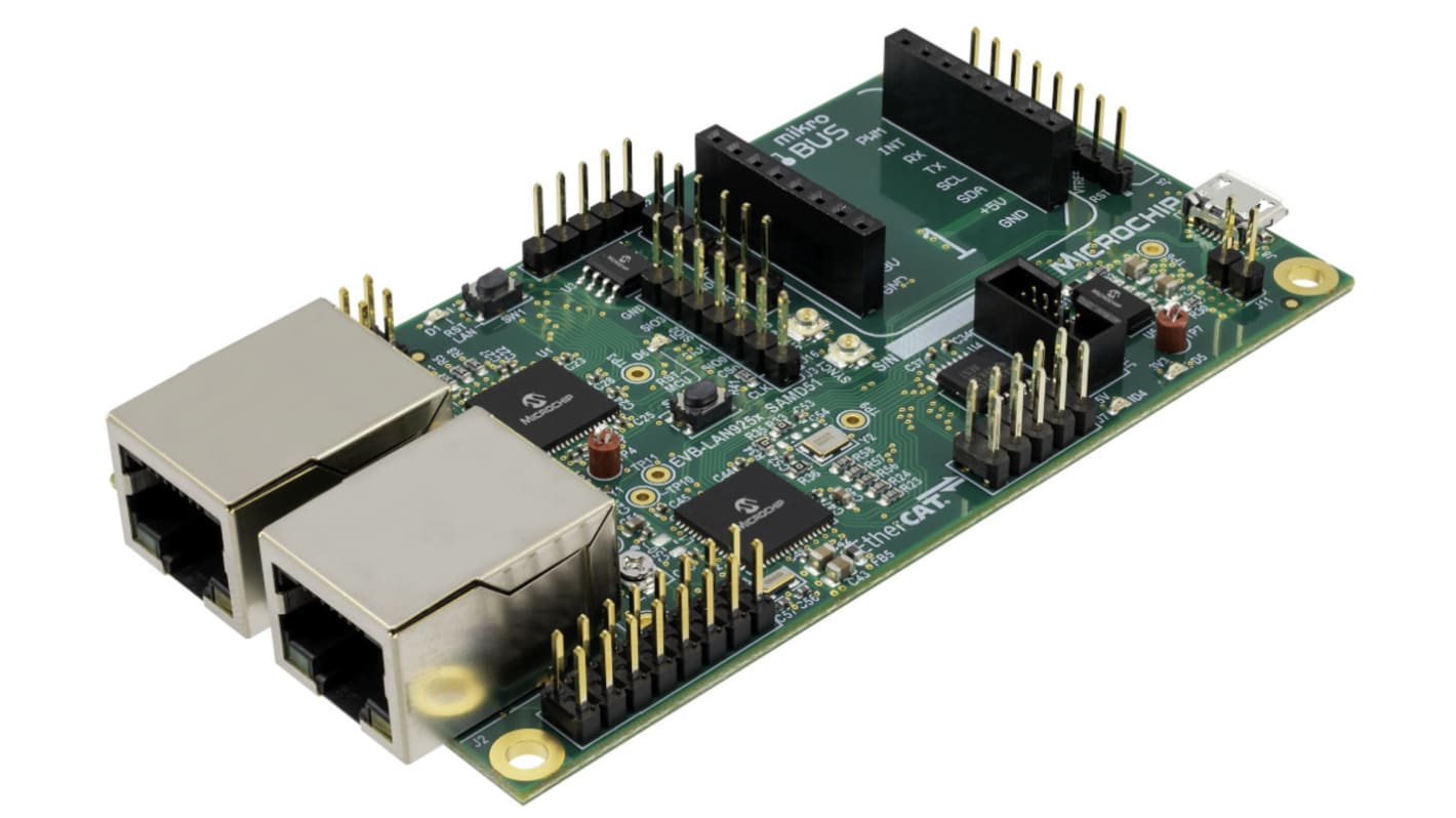 Module de développement de communication et sans fil Microchip ETHERCAT DEVICE CONTROLLER WITH SAMD51