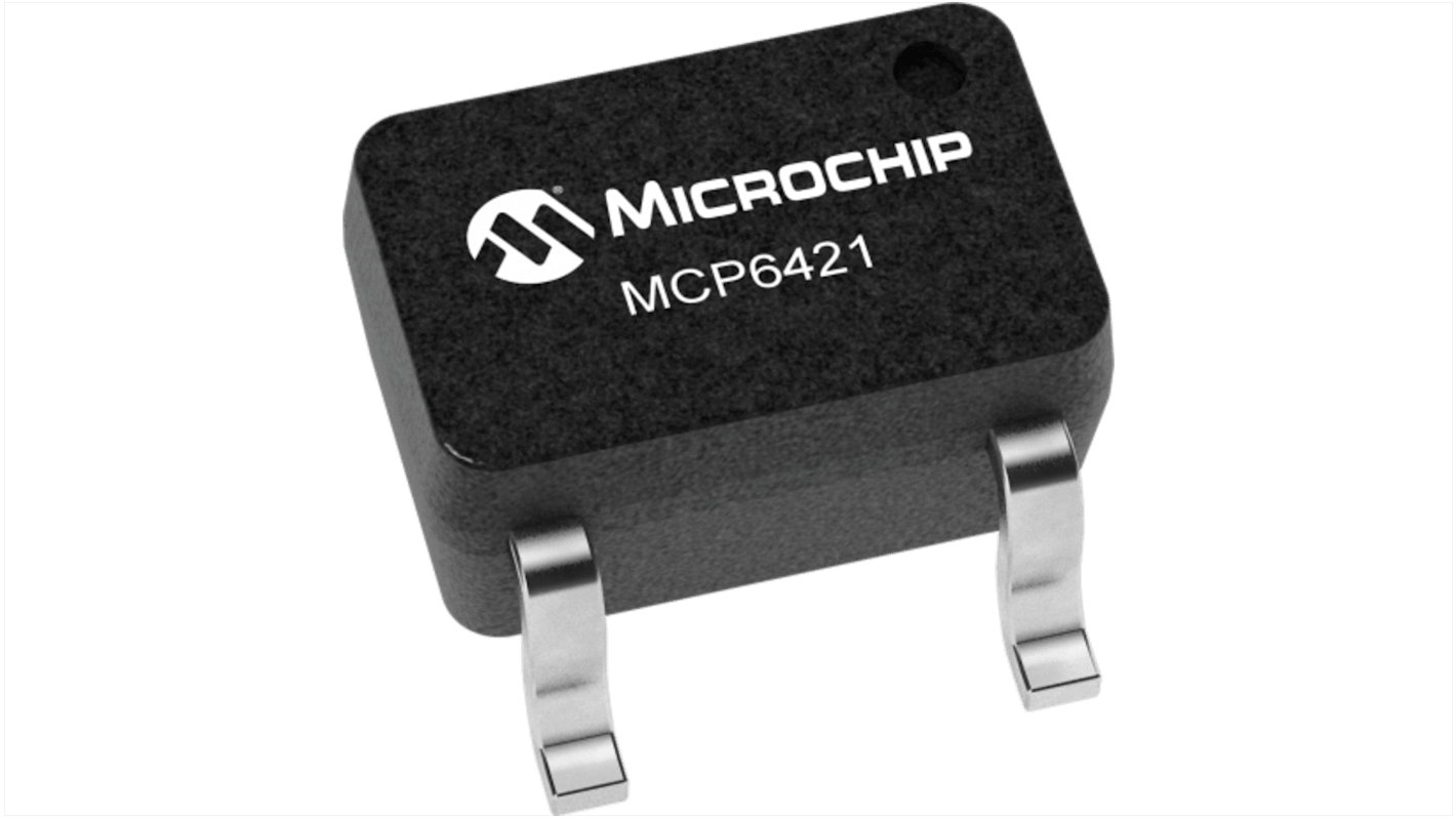 Microchip オペアンプ, 表面実装, 1回路, 単一電源, MCP6421T-E/OT