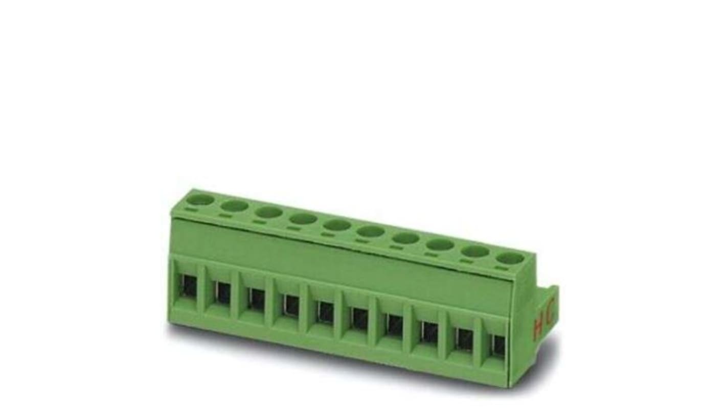 Phoenix Contact 5.08mm Pitch 9 Way Pluggable Terminal Block, Plug, Plug-In