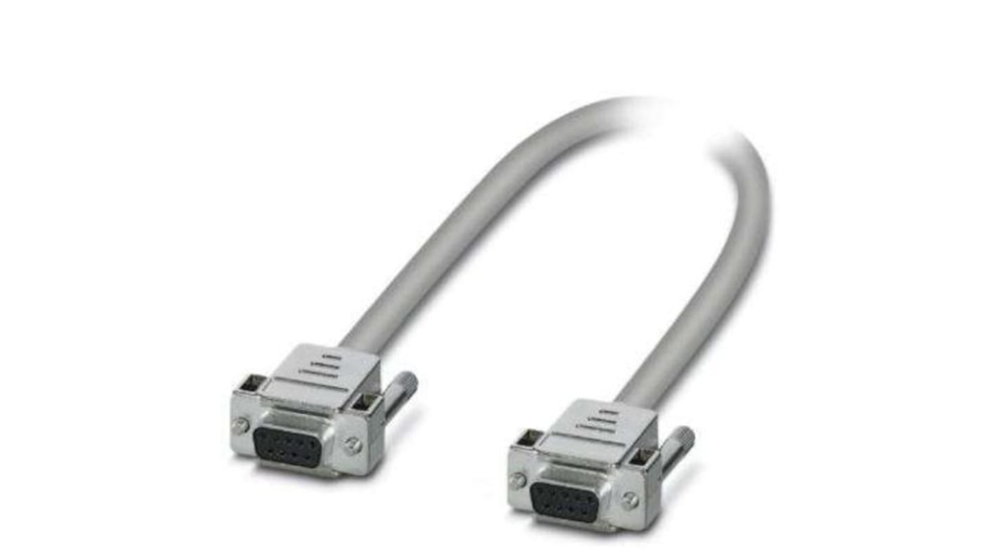 Phoenix Contact CABLE-D 9SUB/B/B Serielles Kabel / 9-polig, D-Sub / 9-polig, D-Sub, 2m, Grau