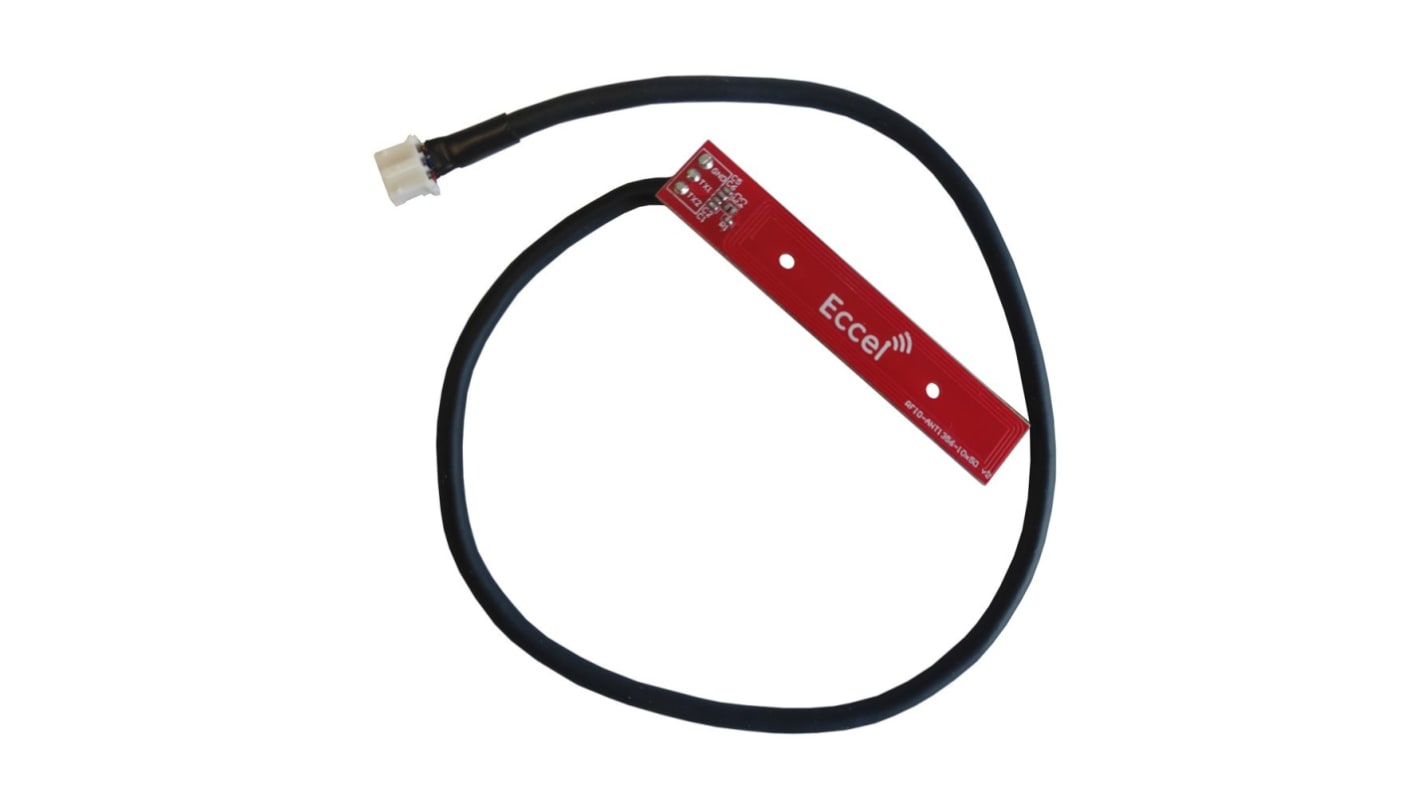 Antena RFID Eccel Technology Ltd Mux ANT 1356-10x50-300 Orificio pasante/atornillado Cuadrado 1dBi High Frequency RFID