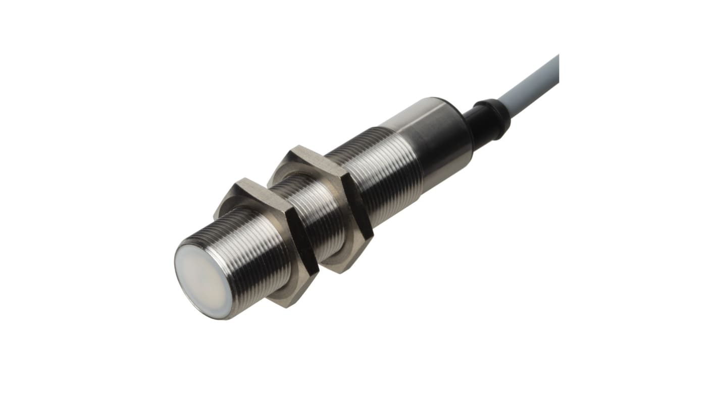 Carlo Gavazzi Capacitive Barrel-Style Proximity Sensor, M18 x 1, 8 mm Detection, PNP & NPN IO-LINK Output, 10 →