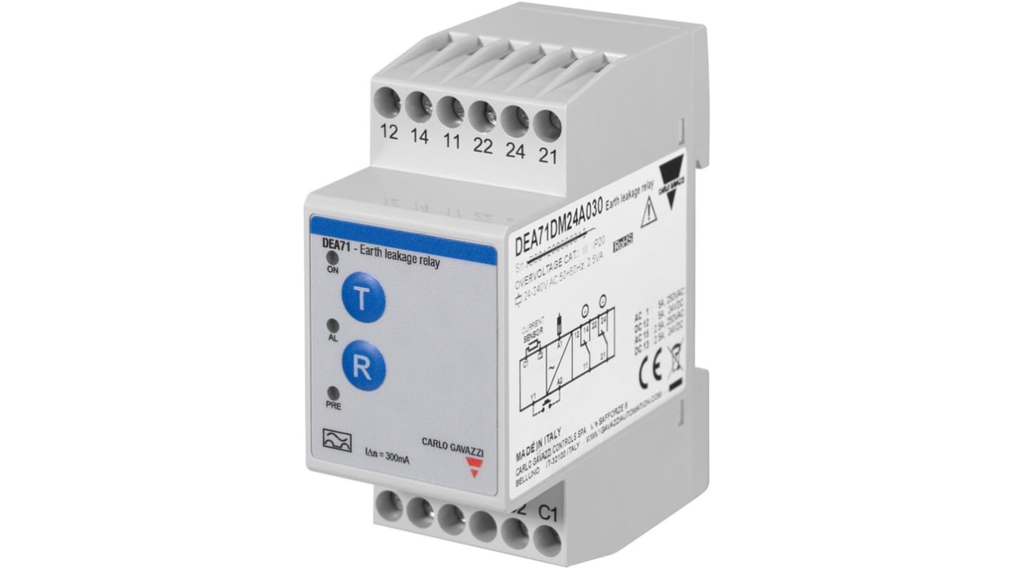 Carlo Gavazzi DEA71 Erdschlussrelais 1, 3