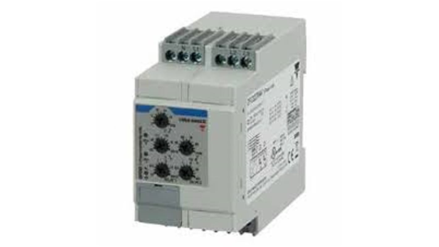 Carlo Gavazzi Frequency, Voltage Monitoring Relay, 3 Phase, SPDT, DIN Rail