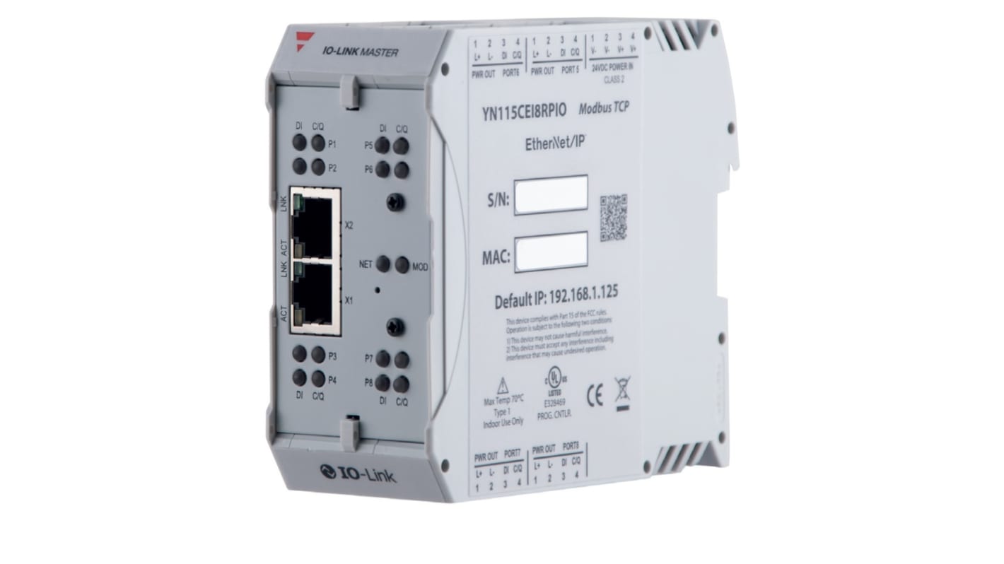 Caja de distribución Carlo Gavazzi, interfaz IO-LINK, 18 → 30V dc