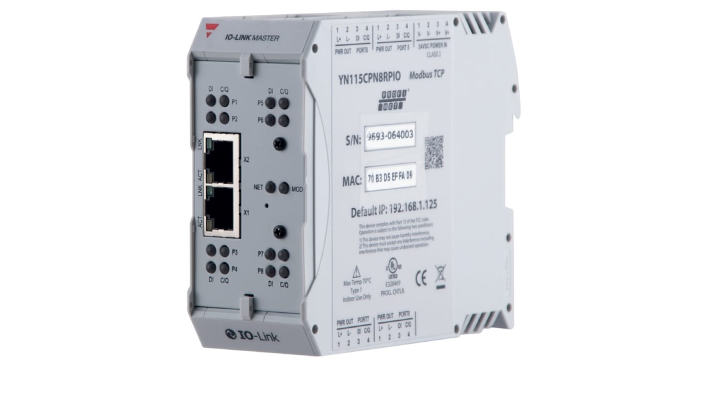 Caja de distribución Carlo Gavazzi, interfaz IO-LINK, 18 → 30V dc