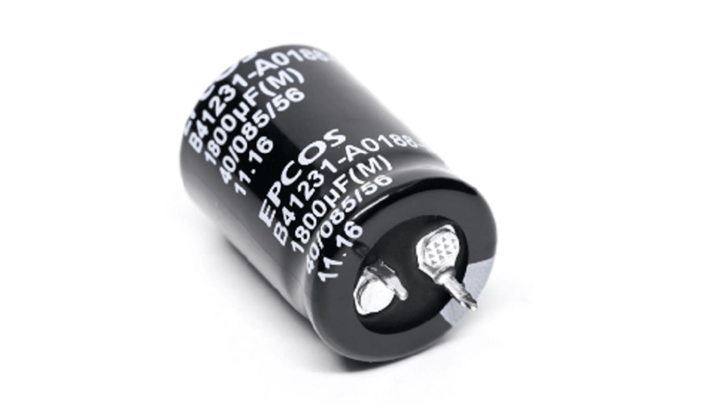 EPCOS 4700μF Aluminium Electrolytic Capacitor 100V dc, Snap-In - B41231B9478M000