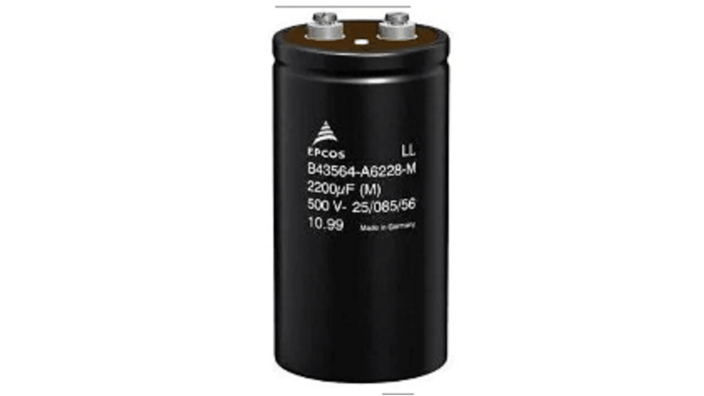 EPCOS 33000μF Aluminium Electrolytic Capacitor, Screw Terminal - B41456B9339M000