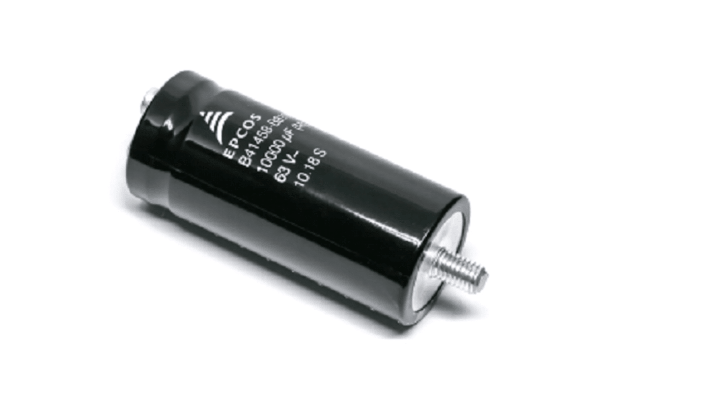 EPCOS 0.1F Aluminium Electrolytic Capacitor, Screw Terminal - B41458B7100M000