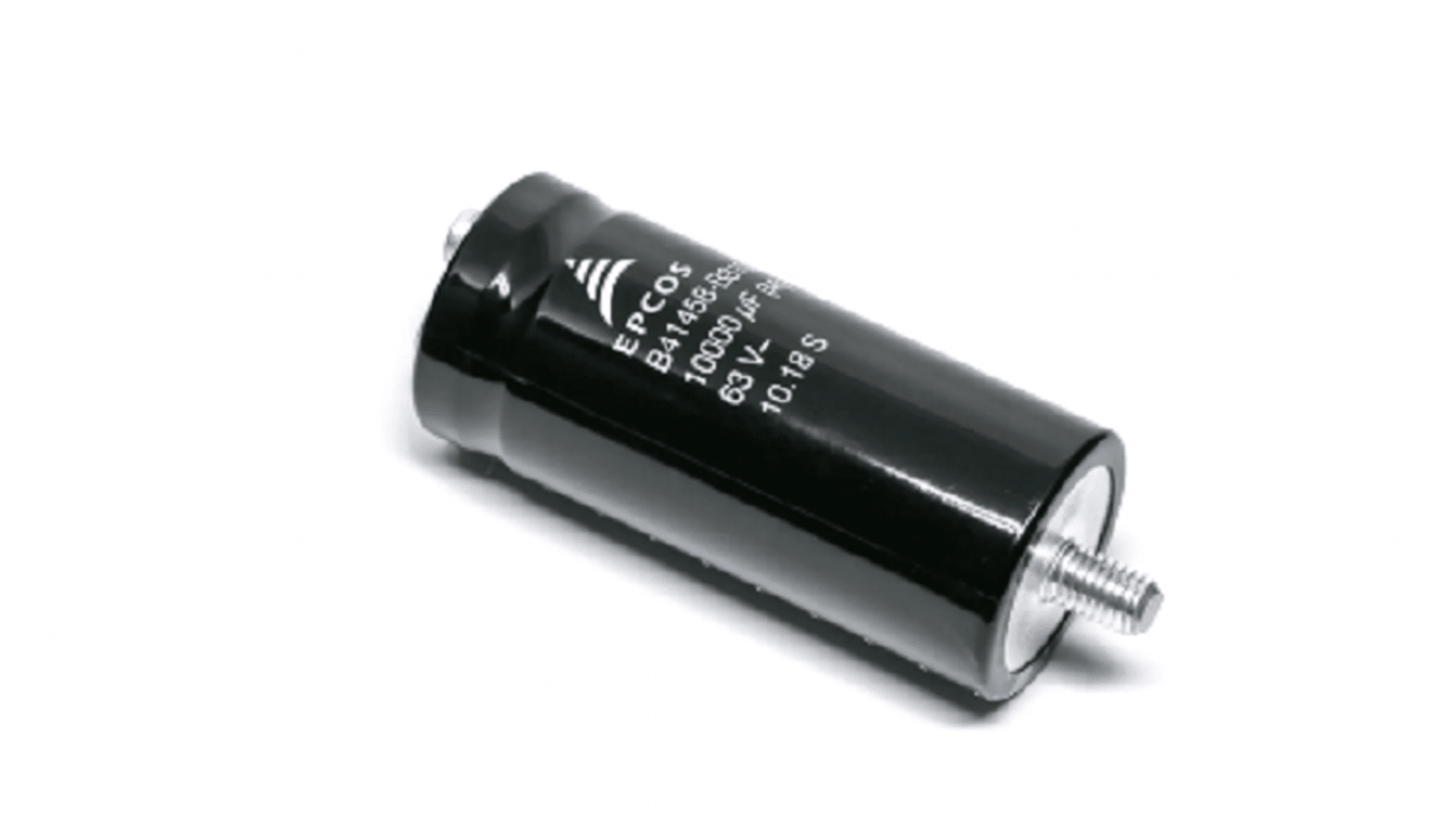 Condensador electrolítico EPCOS, 68000μF, mont. roscado, 76.9 x 105.7mm, paso 31.7mm