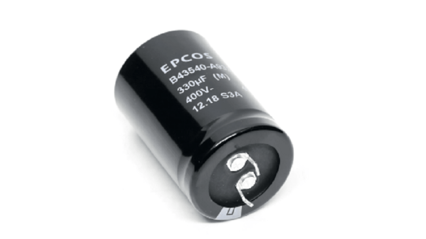 Condensador electrolítico EPCOS, 1000μF, 200V dc, de encaje a presión, 30 x 35mm, paso 10mm