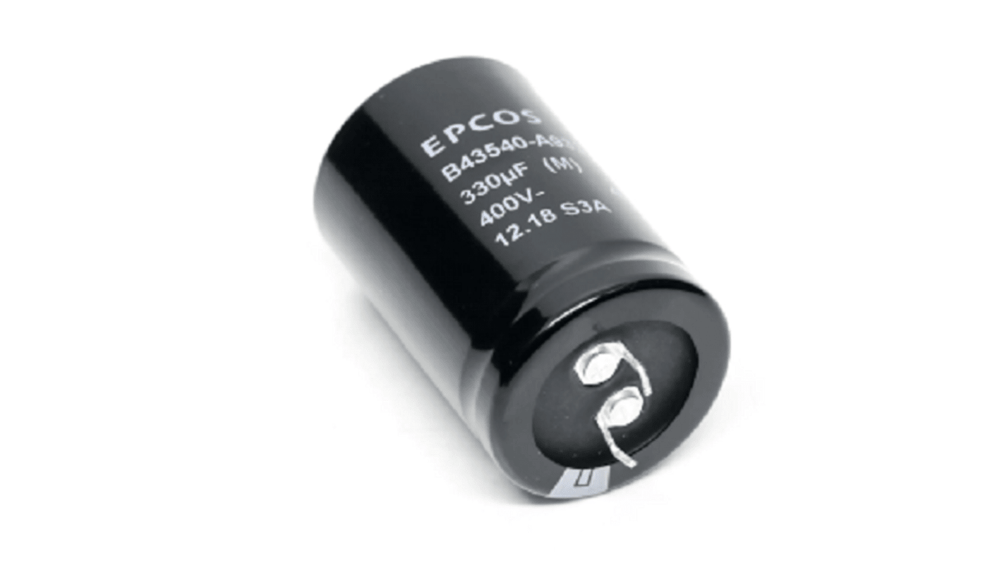 EPCOS 3300μF Aluminium Electrolytic Capacitor - B43630A2338M000