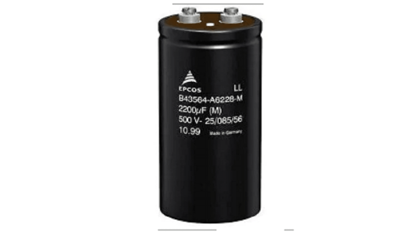 EPCOS 4700μF Aluminium Electrolytic Capacitor, Screw Terminal - B43712A5478M000