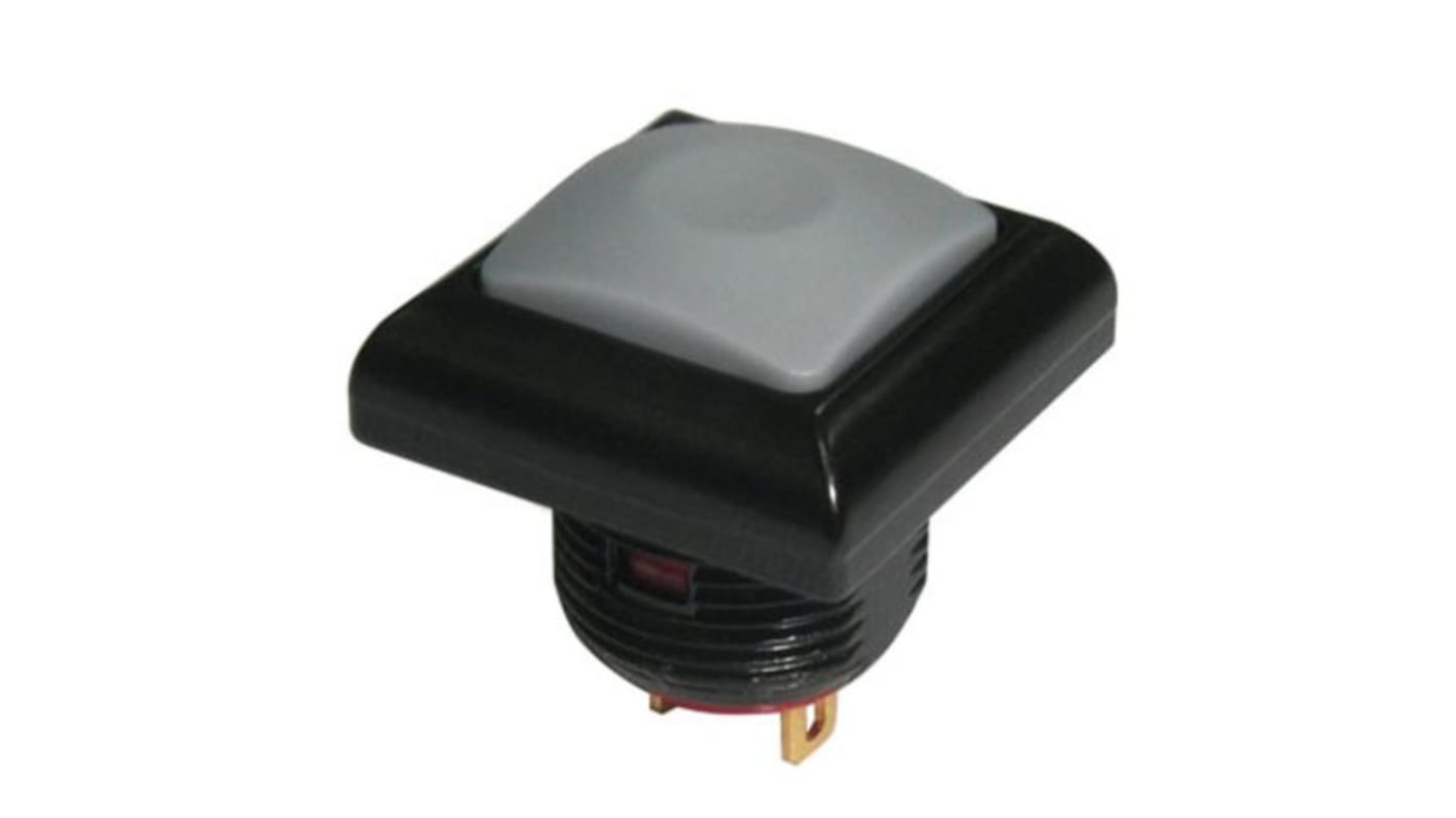 RS PRO Push Button Switch, Momentary, Panel Mount, 13.6mm Cutout, SPST, 50V dc / 250V ac, IP67