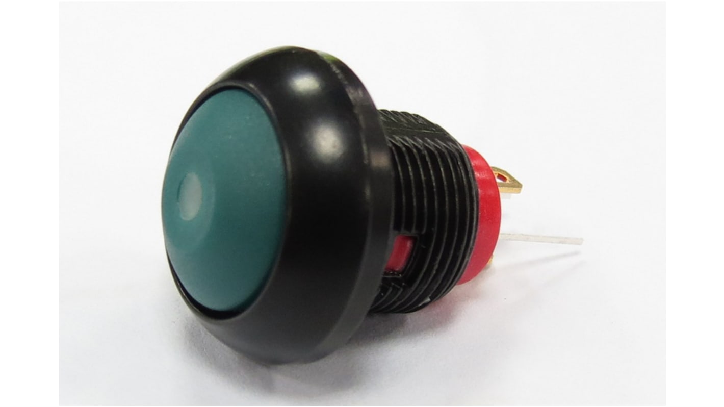 RS PRO Illuminated Push Button Switch, Momentary, Panel Mount, 13.6mm Cutout, SPST, Red LED, 50V dc / 250V ac, IP67