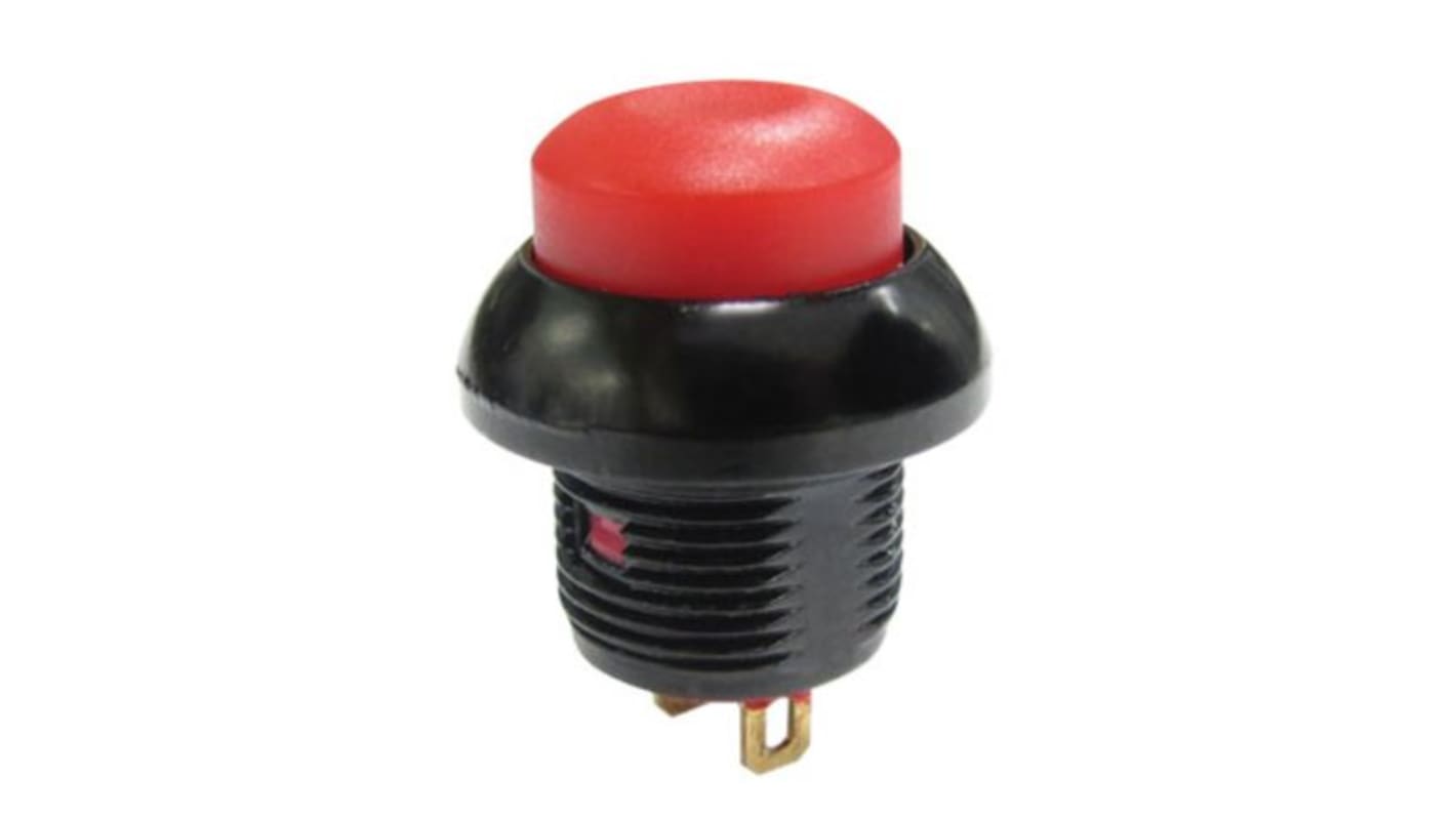 RS PRO Push Button Switch, Momentary, Panel Mount, 13.6mm Cutout, SPST, 50V dc / 250V ac, IP67