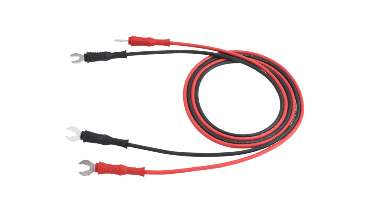 Juego de cables de prueba de conector de horquilla Premium de 200 cm BK Precision TLPWR32