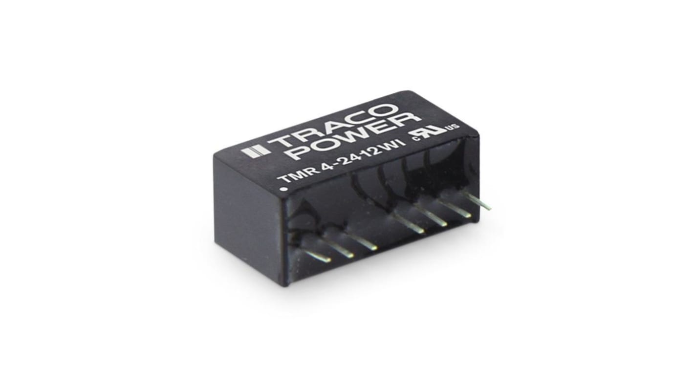 TRACOPOWER TMR DC-DC Converter, 15V dc/ 133mA Output, 9 → 36 V dc Input, 4W, Through Hole, +85°C Max Temp -40°C