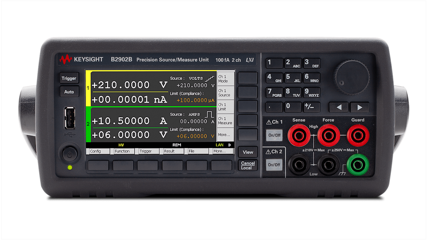 B2902B Keysight Technologies ソースメータ, 2 Ch, B2900B Series RS