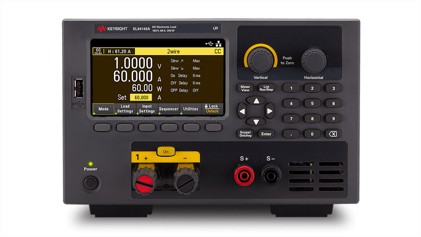 Keysight EL30000A Elektronische Last, 350 W, 0 → 60 A / 0 → 150 V