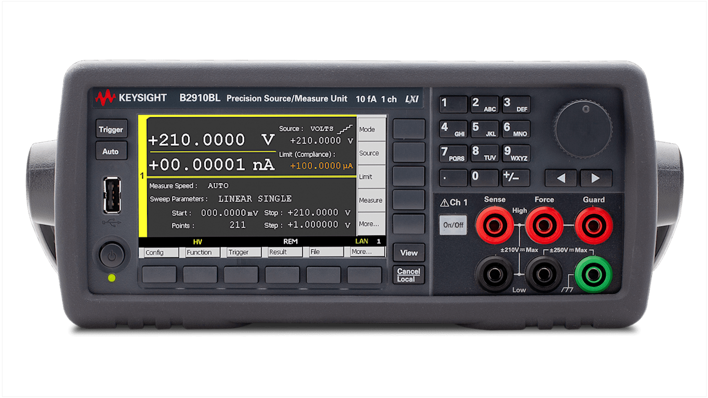 Sourcemètre Keysight Technologies série B2900BL, 1 voie(s), Etalonné RS