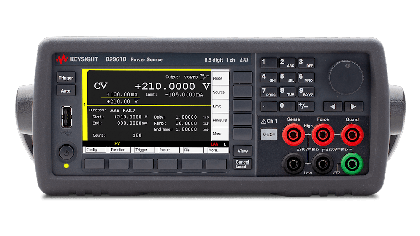 Sourcemètre Keysight Technologies série B2961B, 1 voie(s), Etalonné RS