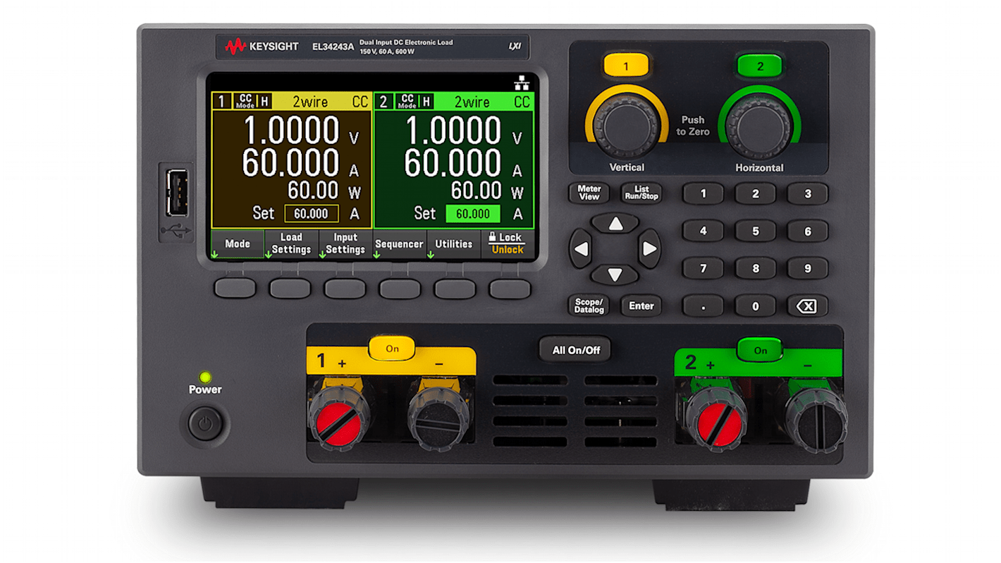 Charge électronique Keysight Technologies 300 W, Etalonné RS