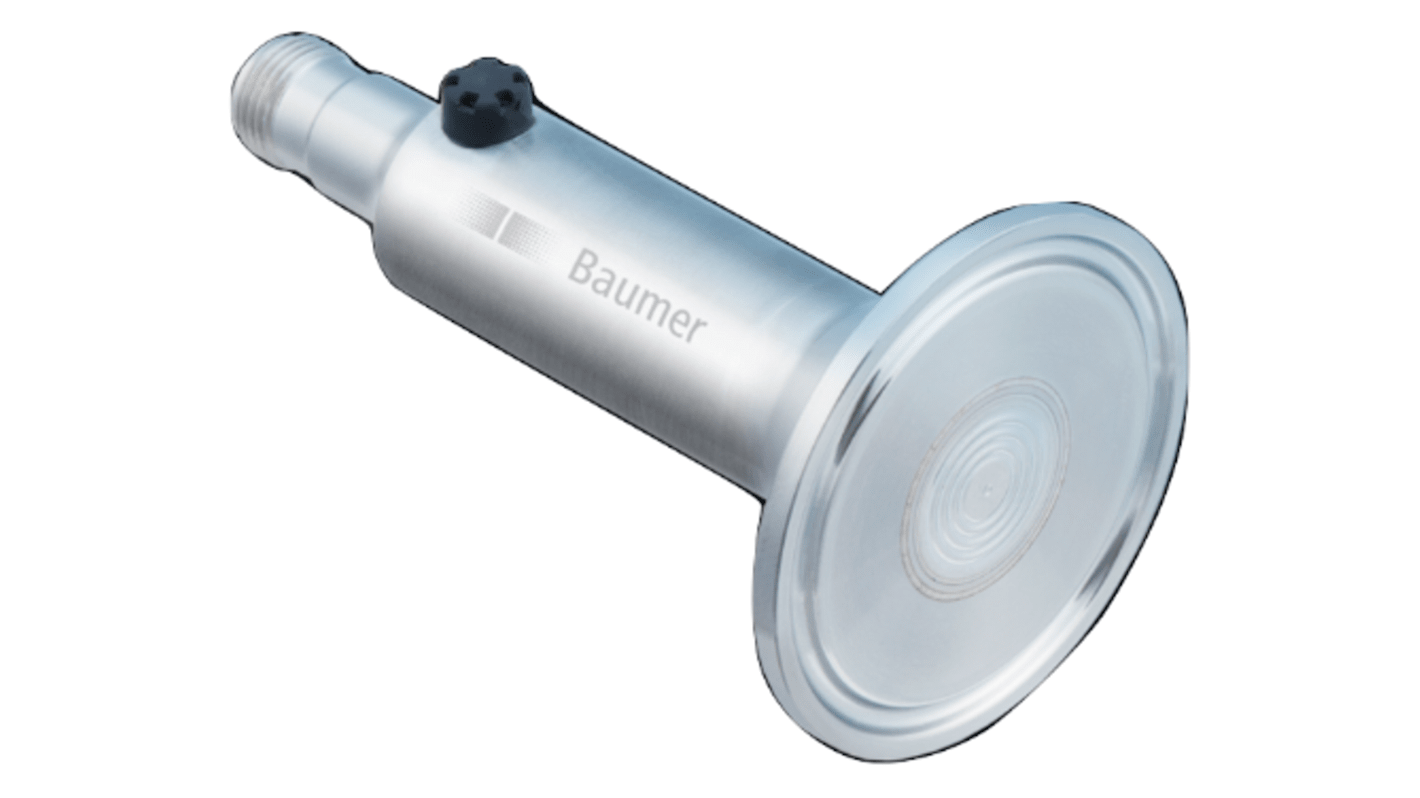 Baumer 1.1/2" ISO 2852 Relativ Drucksensor mit Hygieneanschluss 0bar bis 1bar, Stromausgang, ATEX-Zulassung, für Medium