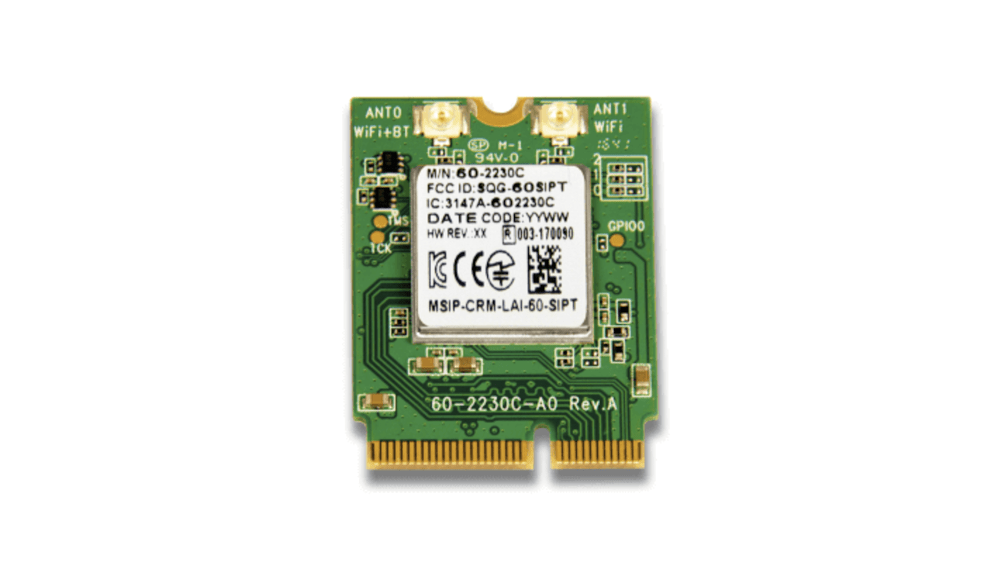 Módulo WLAN Ezurio, ST60-2230C, WEP, WPA, WPA2, Interfáz UART, 3.3V, 22 x 30 x 3.3mm
