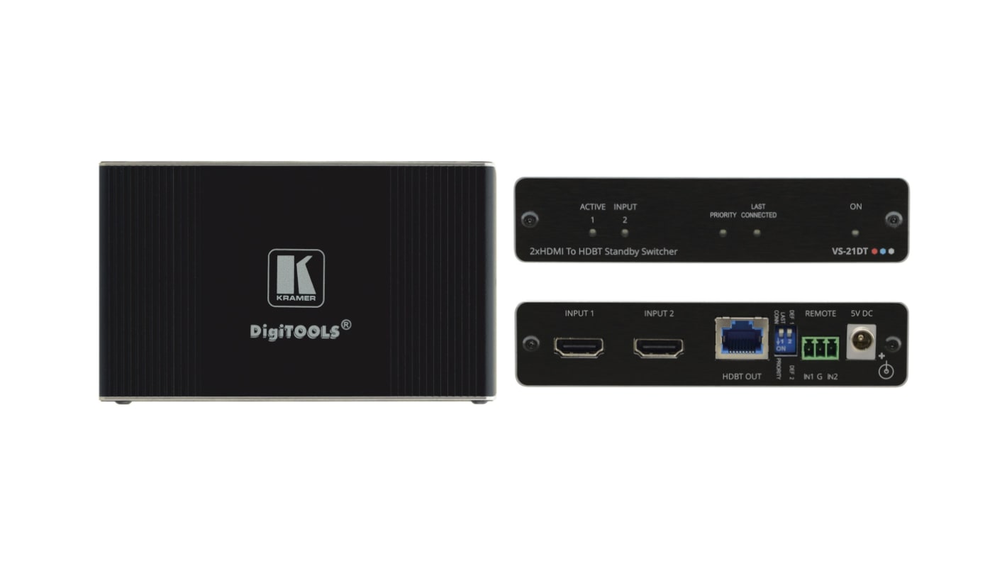 KRAMER ELECTRONICS Video-Splitter 2-Port, 3840 x 2160 2 Videoeingänge 1 Videoausgänge