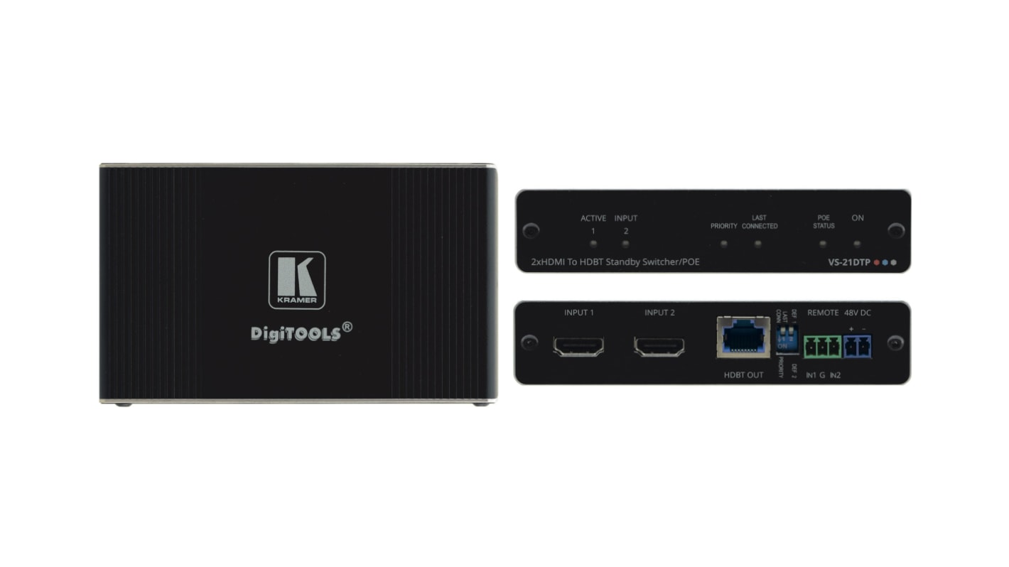 KRAMER ELECTRONICS Video-Splitter 2-Port, 3840 x 2160 2 Videoeingänge 1 Videoausgänge