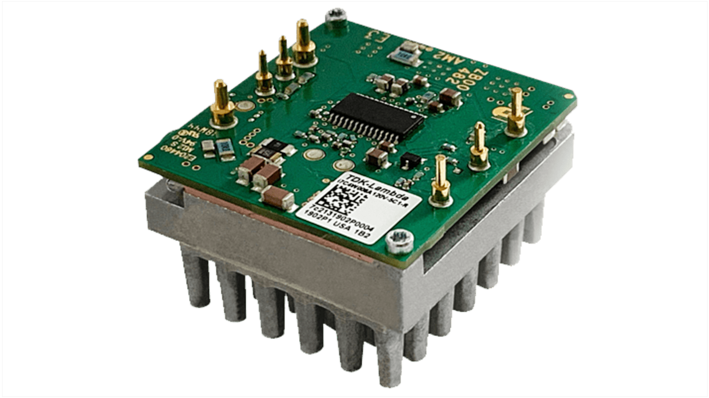 TDK-Lambda i7C DC-DC Converter, 9.6 → 48V/ 8A Output, 9 → 53 V dc Input, 300W, PCB Mount, +125°C Max Temp