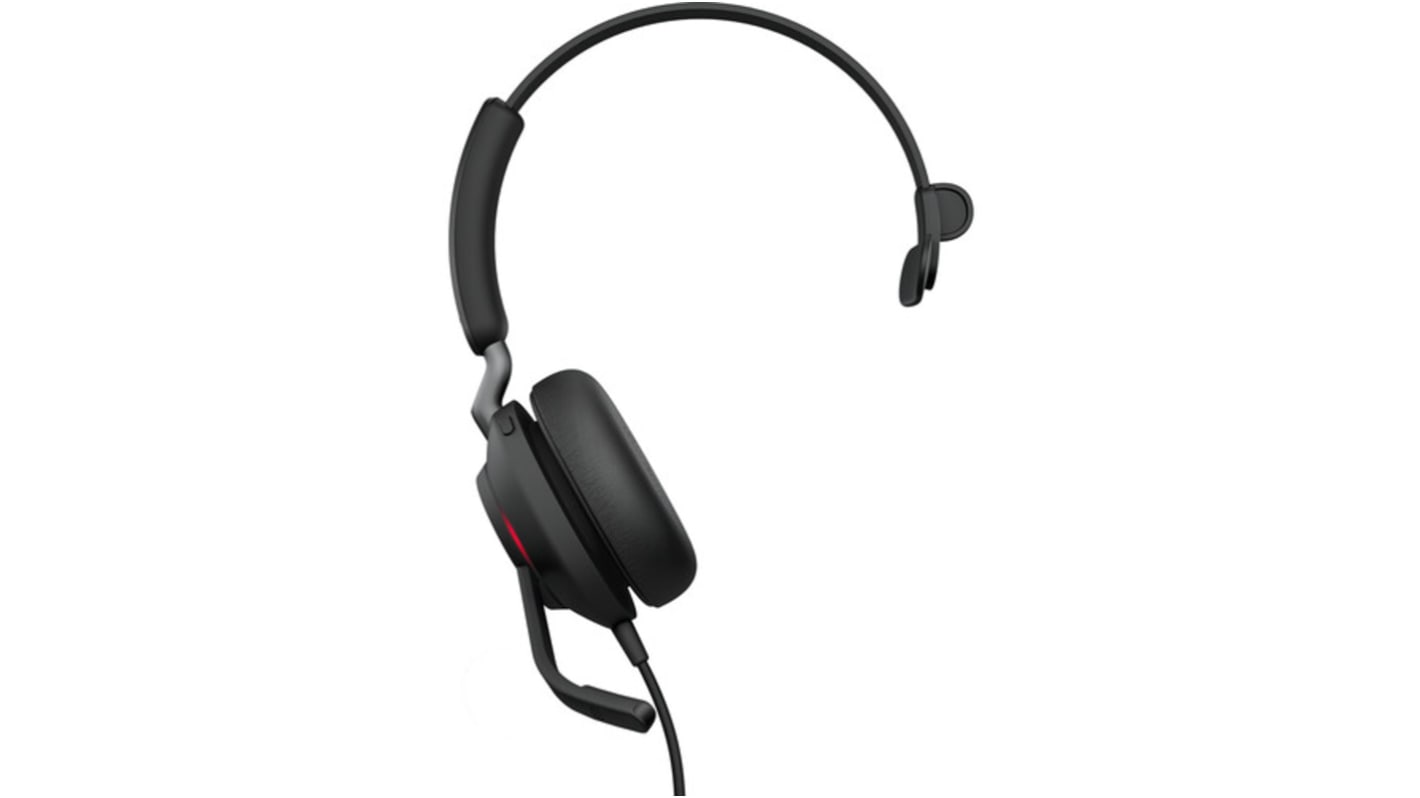 Jabra Evolve2 40 MS Mono On-Ear-Headset USB A Schwarz Verdrahtet