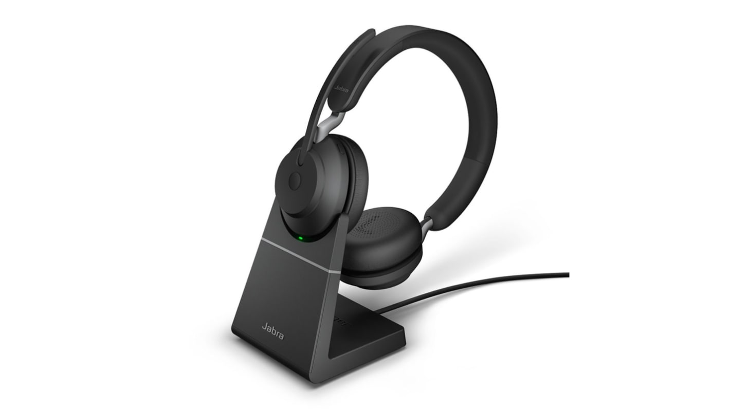 Jabra Evolve2 65 On-Ear-Headset Bluetooth Schwarz Wireless